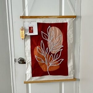 linen wall hanging